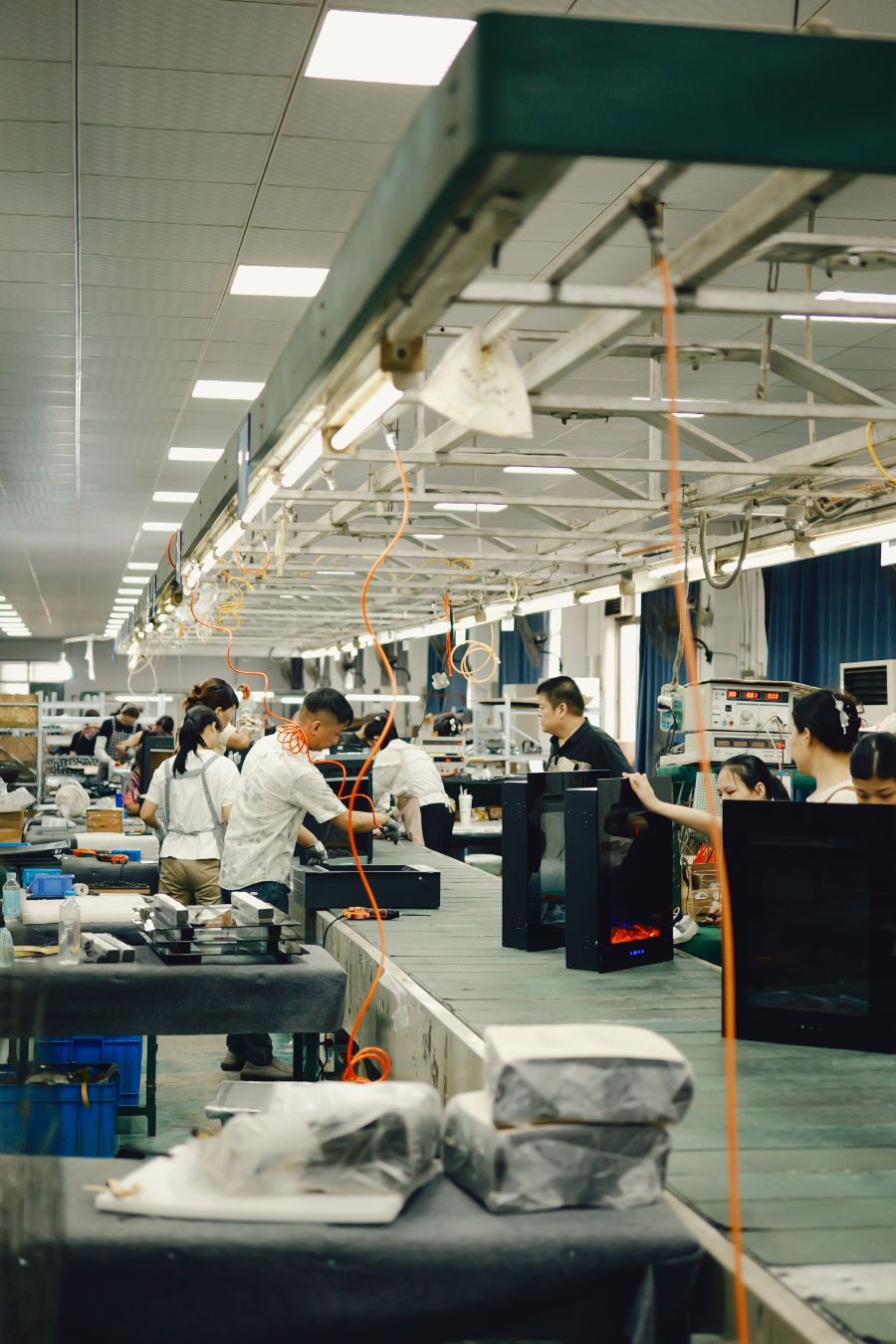 Flametec fireplace manufacturing plant in Shanghai
